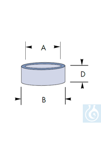 Rubber manchet 41 mm, voor kroes 30 ml, Ø 41 x H 42 mm, Robu® Rubber manchet 41 mm, voor kroes 30...
